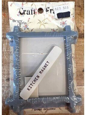 Patchwork Star Cross Stitch Kit With Magnet Frame By The New Berlin Co.